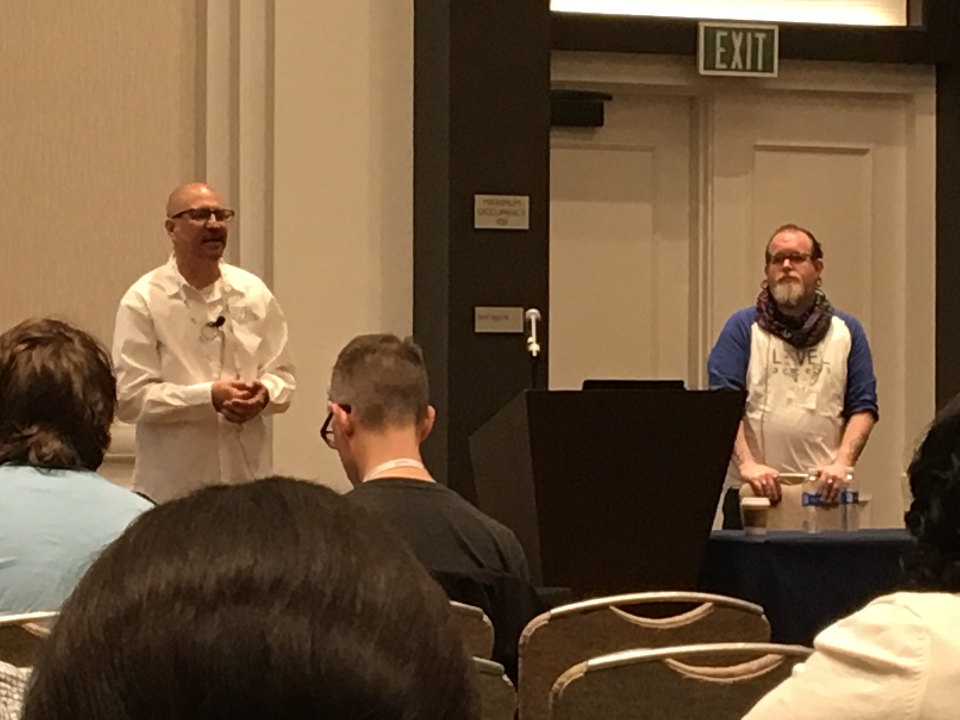 Nat Tarnoff and I presenting at CSUN 2017